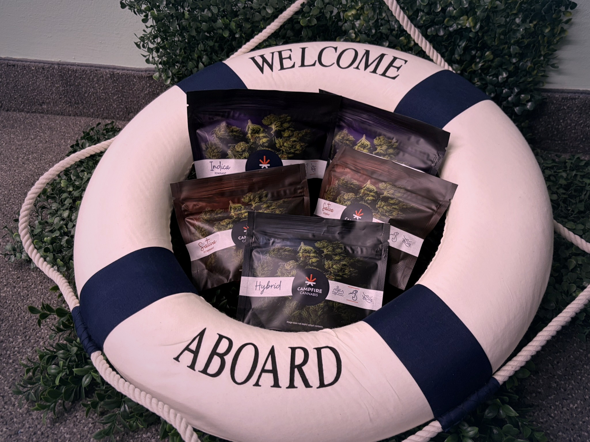 Life buoy decor — lake-cabin vibes